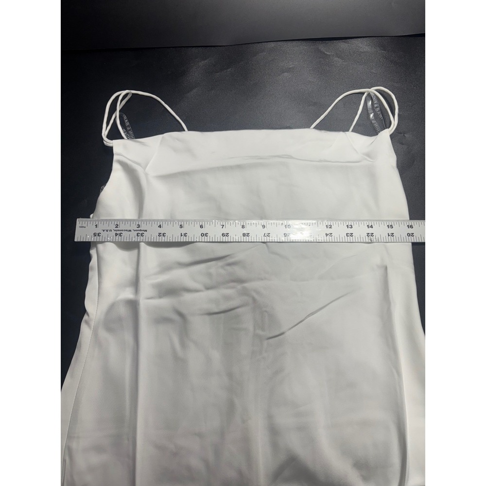 Sachin & Babi NEW Dylan Dress Cowl Neck Midi Slip Dress Ivory Button Slit Sz 4 - Picture 7 of 13